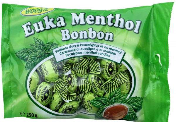 Woogie Euka Menthol Bonbons 250g
