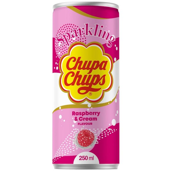 Chupa Chups Sparkling Limonade Raspberry Cream 250ml