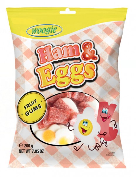 Woogie Fruchtgummi Ham & Eggs 200g