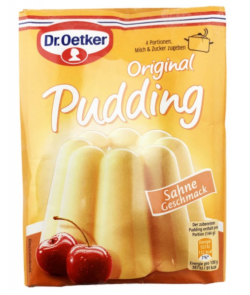 Dr. Oetker® Original Pudding Sahne Geschmack 4er 148g